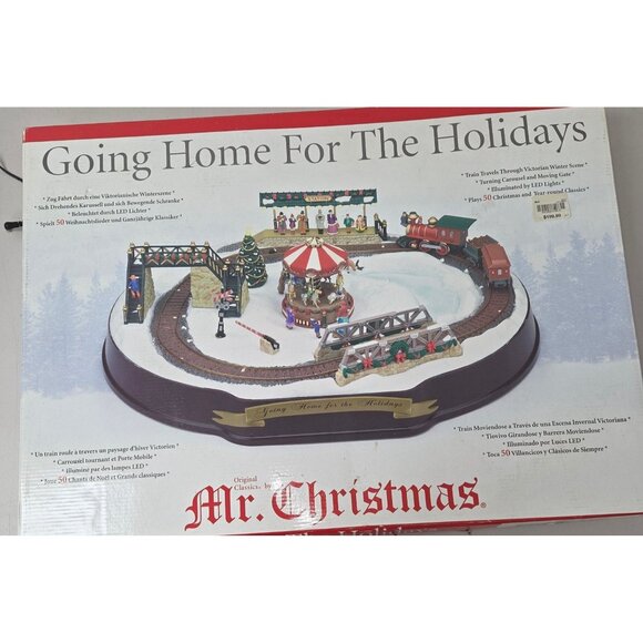 Vintage Mr. Christmas Train Set “Going Home for the Holidays” Working - Picture 13 of 13